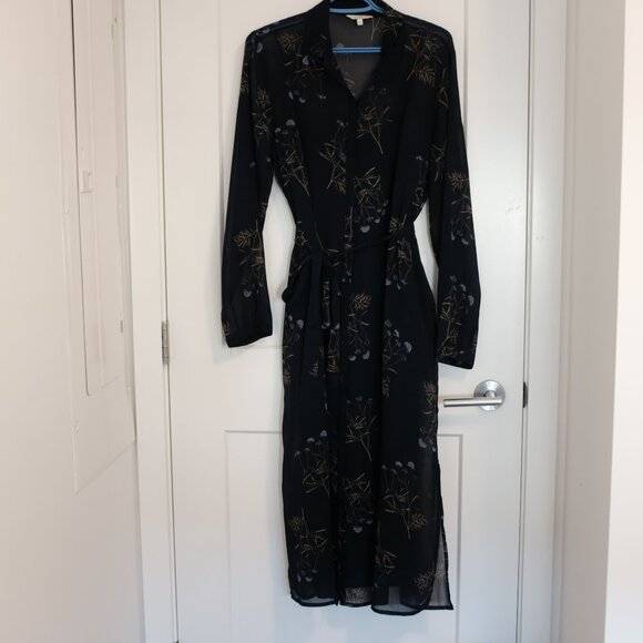 Chiffon Midi Shirt Dress - Picture 2 of 3